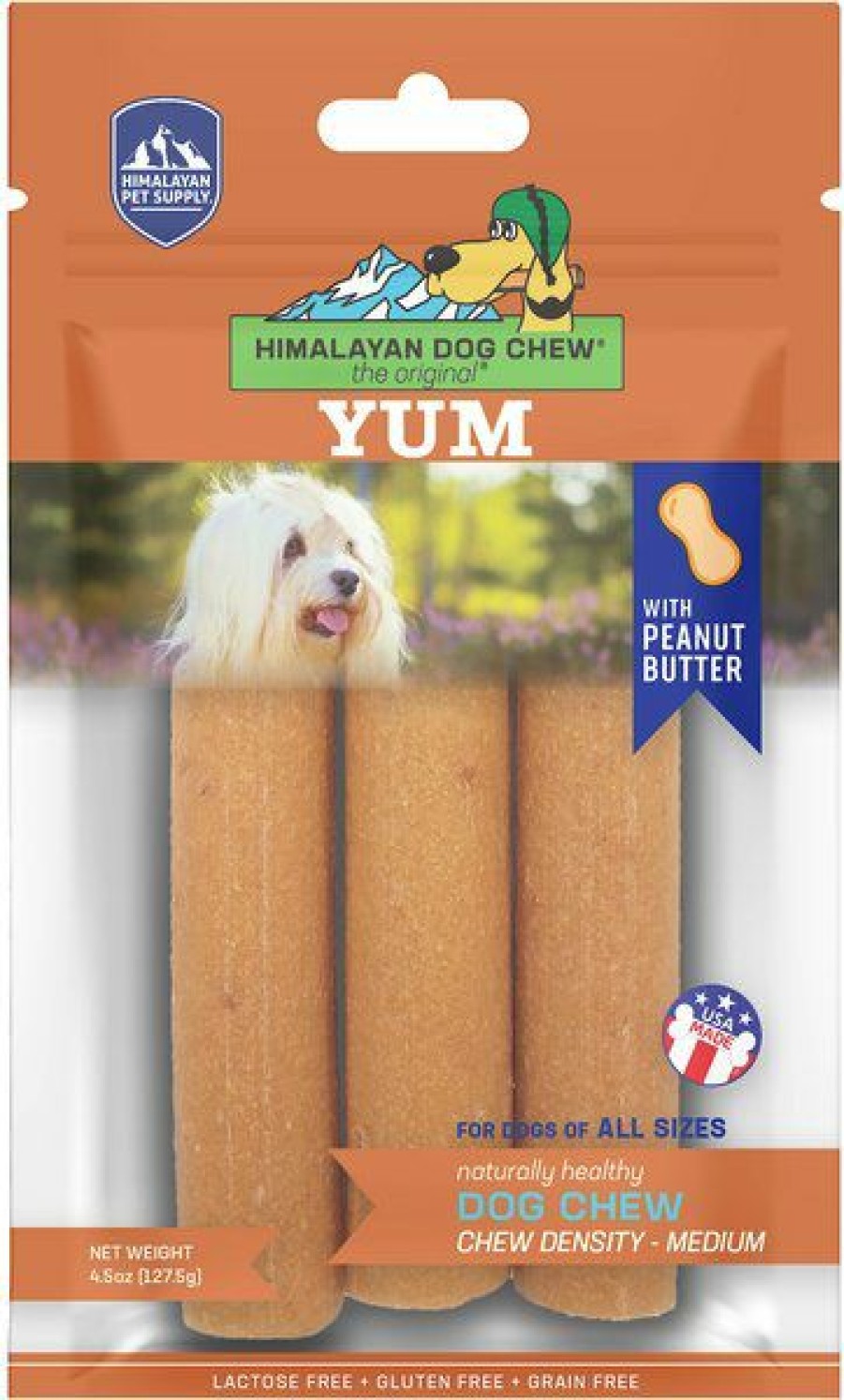 Best * Popular Himalayan Pet Supply Yakyyum Peanut Butter Flavor Dog Treats, 3 Count