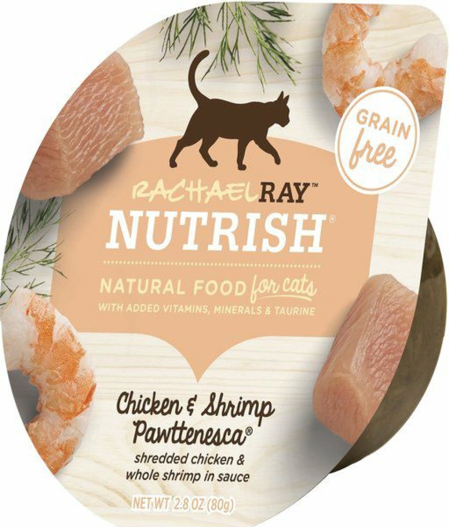 Hot * Wholesale Rachael Ray Nutrish Chicken & Shrimp Pawttenesca Natural Grain-Free Wet Cat Food, 2.8 Oz, Case Of 12