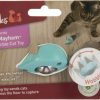 New * Best Quality Petlinks Marble Mayhem Rolling Marble Racoon Cat Toy, Teal, Small