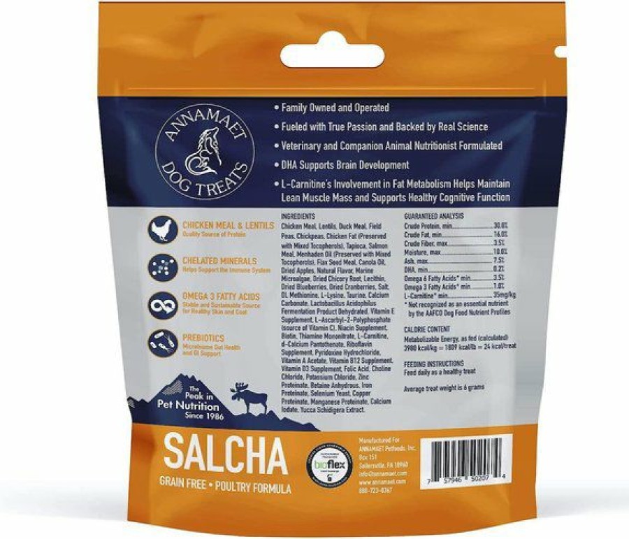 Wholesale * Reliable Quality Annamaet Grain-Free Salcha Poulet Formula Dog Treats, 7-Oz Bag