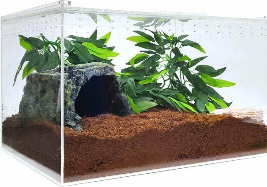 Clearance * Top Selling Herpcult Acrylic Clear-Top Reptile Habitat, 8.3-Gal