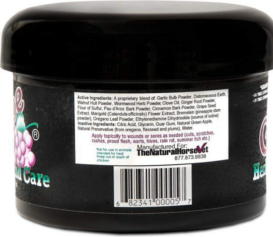 Online * Discount Natural Horse Vet Multi-Species Grape Balm Herbal Wound Healer, 8-Oz Jar