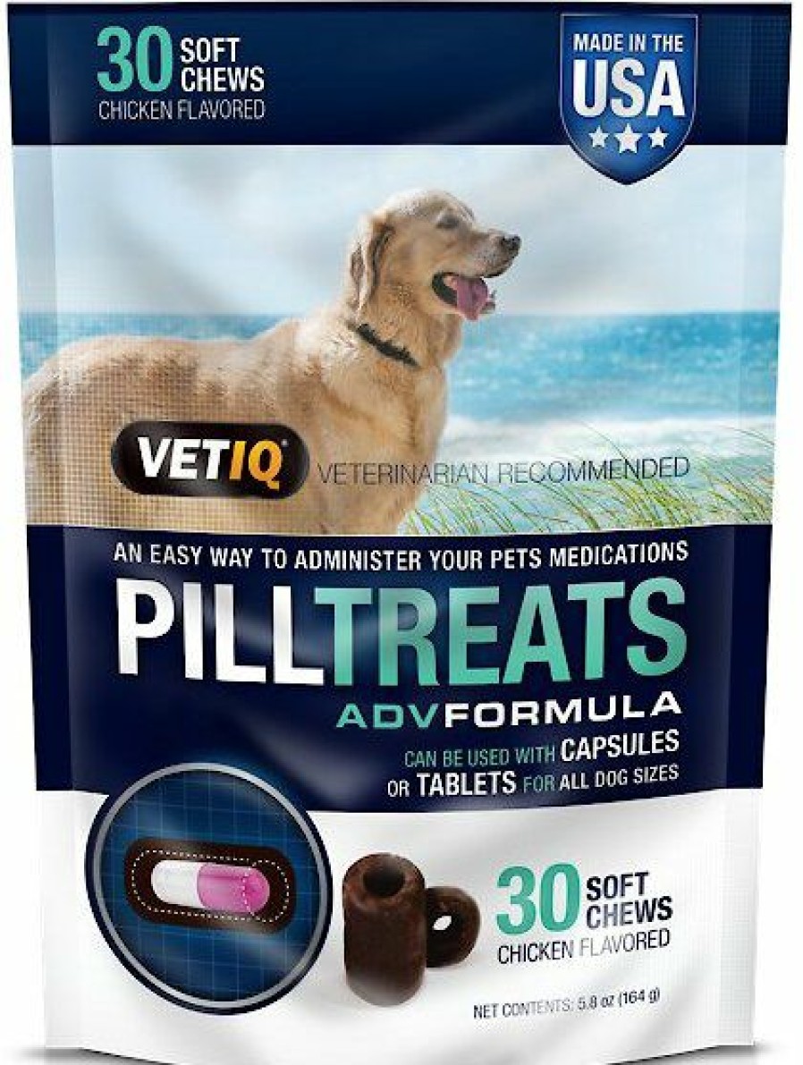 Wholesale * Discount Store Vetiq Pill Treats Advanced Formula Soft Chews Chicken Flavored Dog Treats, 30 Count