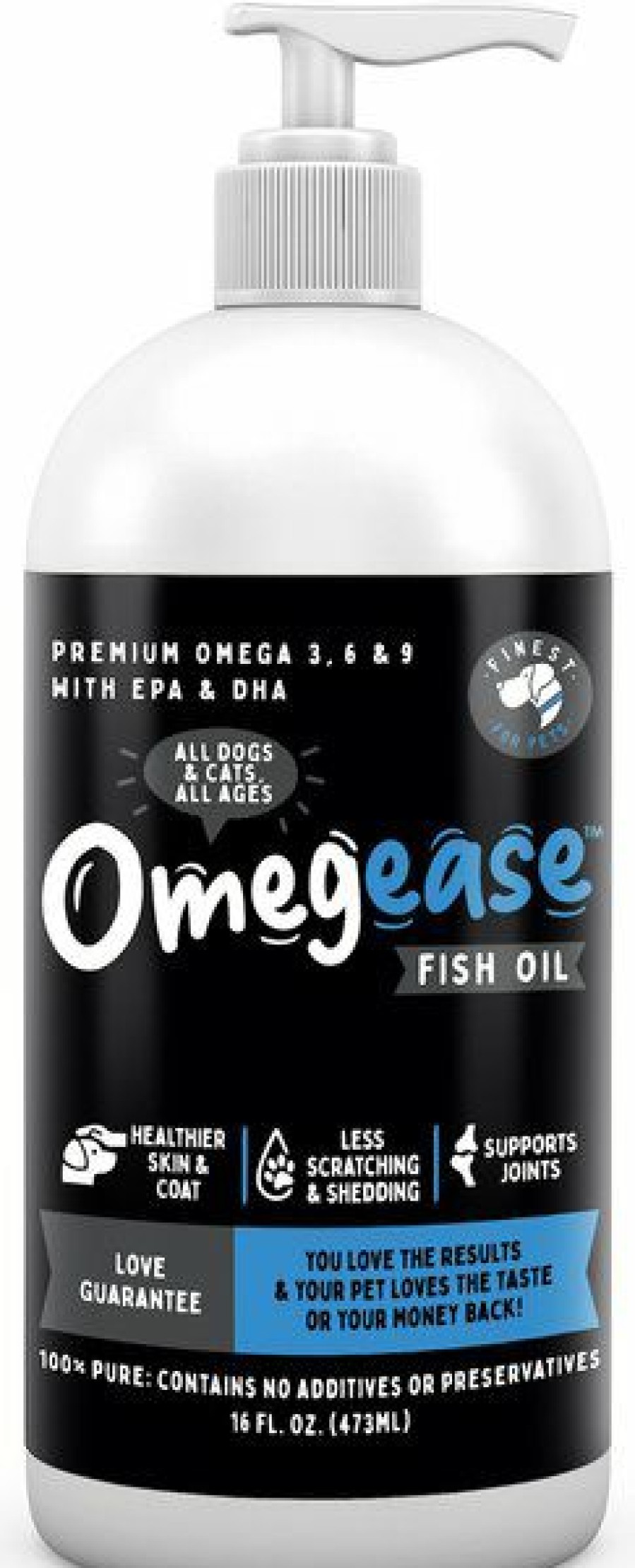 Online * Excellent Finest For Pets Omegease Omega-Rich Fish Oil Dog & Cat Supplement