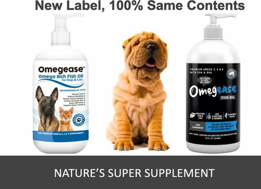 Online * Excellent Finest For Pets Omegease Omega-Rich Fish Oil Dog & Cat Supplement