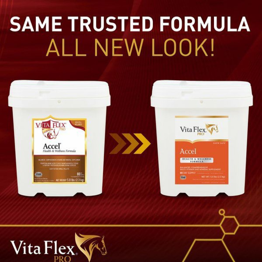 New * Large Choice Vita Flex Pro Accel Health & Wellness Formula Pellets Horse Supplement