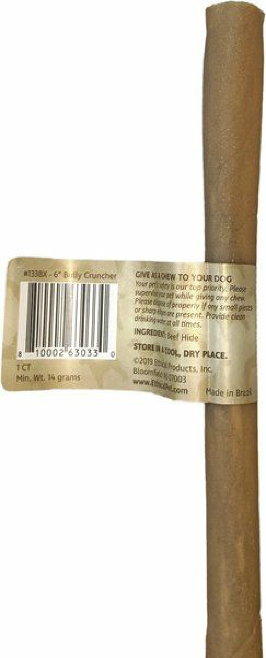 New * Best Quality Fieldcrest Farms Premium Dog Chews Bully Crunchers 6 Bully Stick Dog Treats