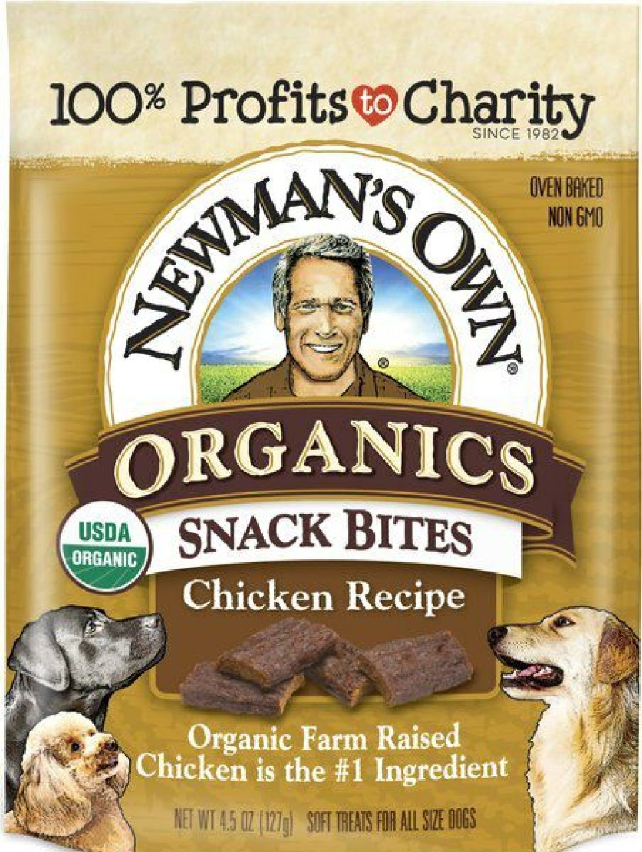 Hot * Newmans Own Best Sale Newman'S Own Organics Snack Bites Chicken Recipe Grain-Free Dog Treats