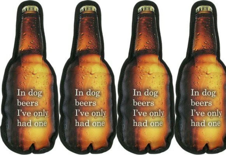 Hot * Good Quality Territory Beer Bottle Dog Toys, 4 Count