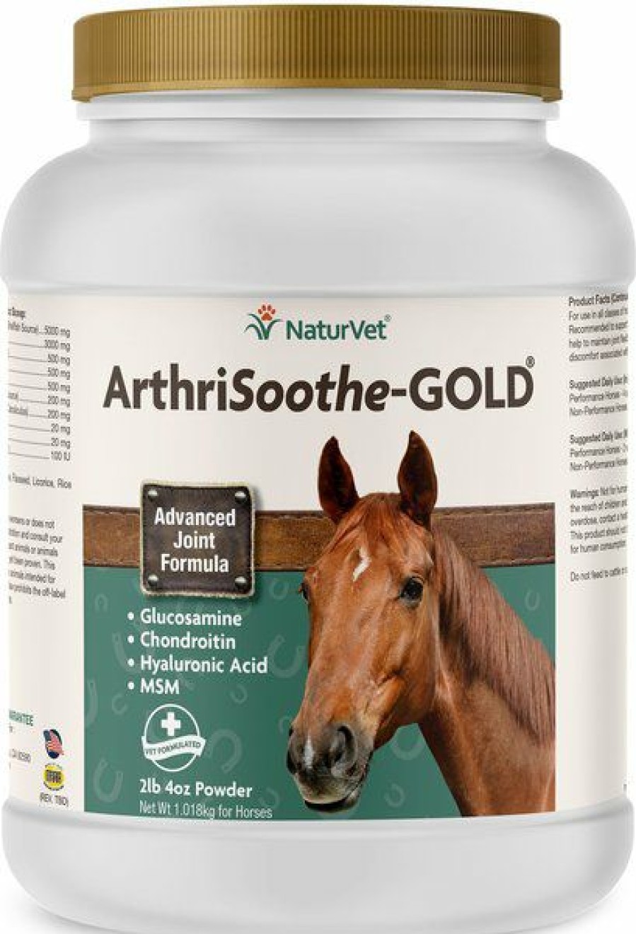 Clearance * Cheaper Naturvet Arthrisoothe-Gold Advanced Joint Formula Powder Horse Supplement