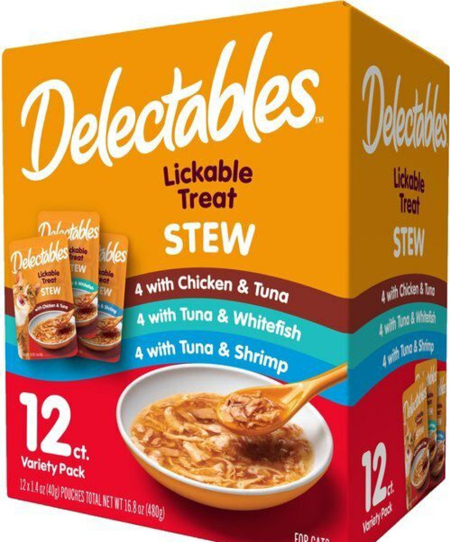 Best * Hot Sale Hartz Delectables Stew Variety Pack Lickable Cat Treats