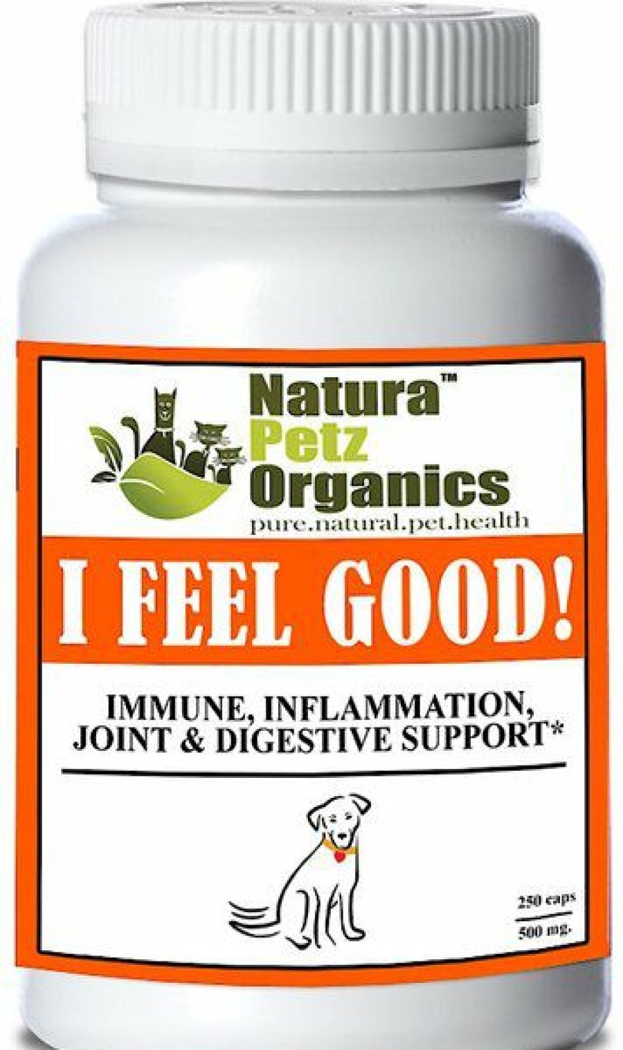 Best * 100% Guarantee Natura Petz Organics I Feel Good Immune, Inflammation, Joint & Digestive Support* Dog Supplement, 250 Count