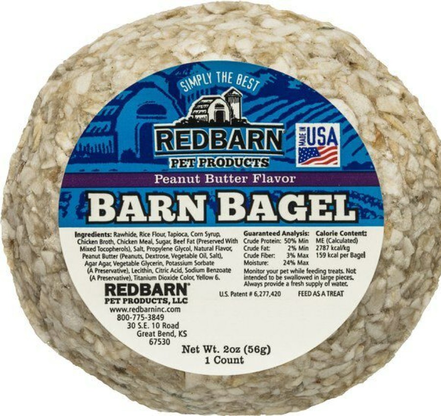 Hot * Hot Sale Redbarn Barn Bagels Peanut Butter Flavor Dog Treats