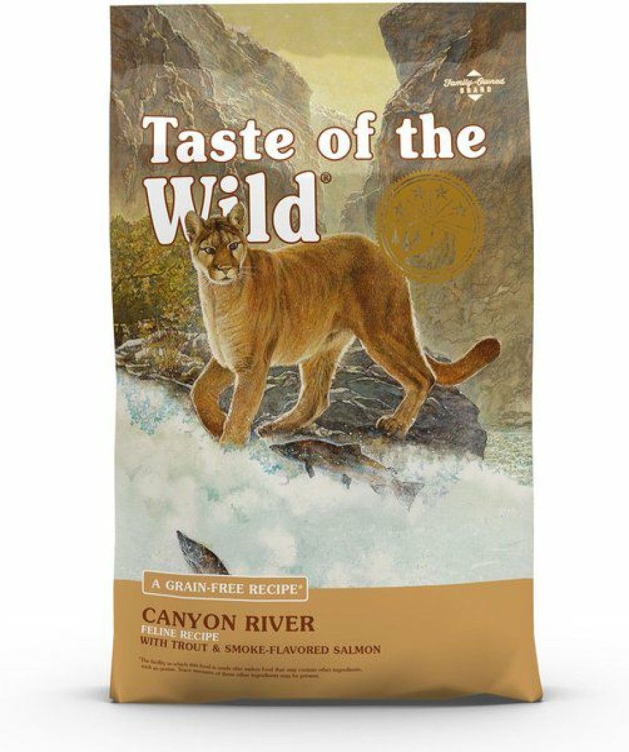 Wholesale * Best Sale Taste Of The Wild Canyon River Trout & Smoke-Flavored Salmon Grain-Free Dry Cat Food