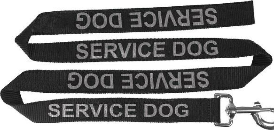 New * Best Sale Dogline Reflective Service Dog Leash, Black