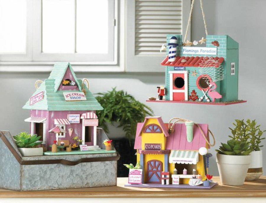 Clearance * Online Zingz & Thingz Ice Cream Shop Bird House