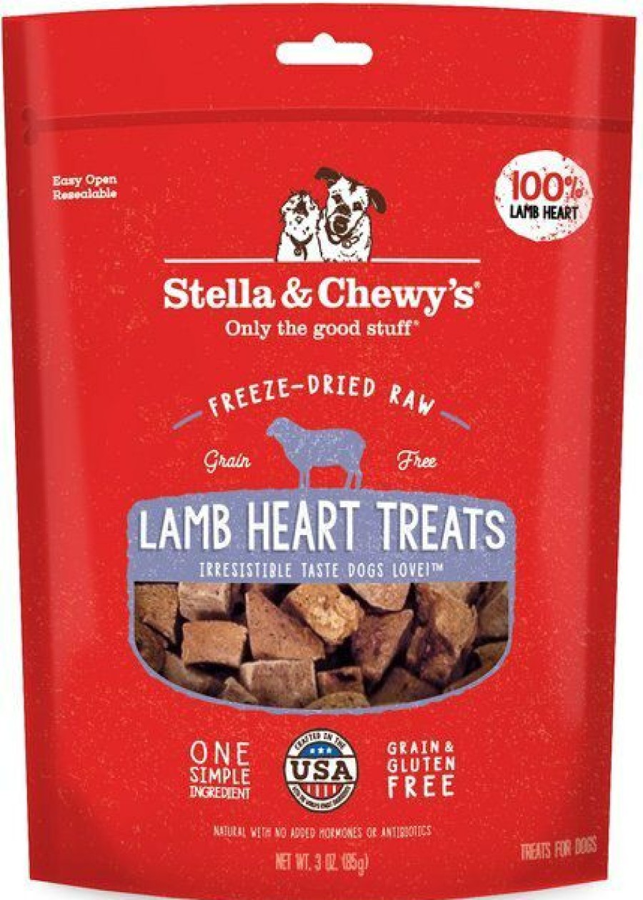 Clearance * Stella & Chewys Best Quality Stella & Chewy'S Lamb Heart Freeze-Dried Raw Dog Treats