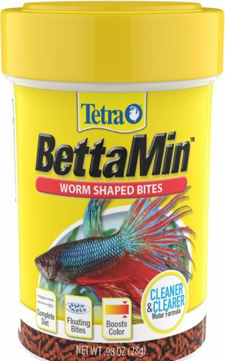 Clearance * Best Sale Tetra Betta Worm Shaped Bites Fish Food, 0.98-Oz