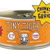 Best * Hot Sale Tiny Tiger Chunks In Gravy Turkey Recipe Grain-Free Canned Cat Food, 3-Oz, Case Of 24