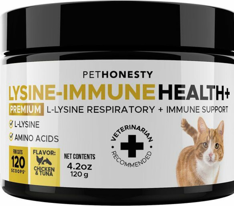 Online * Low Price Pethonesty Lysine Immune Health+ Tuna & Chicken Flavored Powder Immune Supplement For Cats, 4.2-Oz Bottle