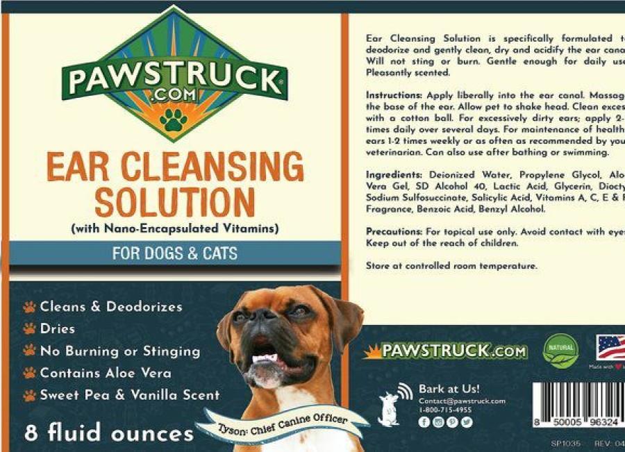 Wholesale * Popular Pawstruck Ear Cleansing Dog & Cat Solution, 8-Oz Bottle