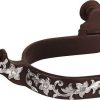 Clearance * Discount Store Weaver Leather Hand-Engraved German Silver Trim & Crystal Ladies' Show Spurs