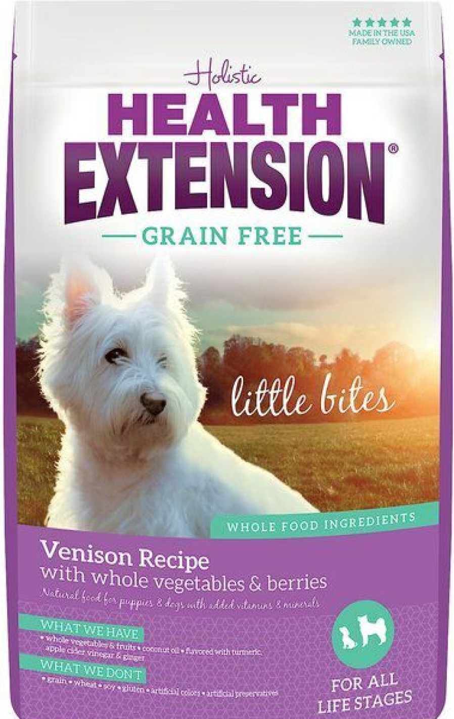 New * Large Choice Health Extension Little Bites Grain-Free Venison Recipe Dry Dog Food