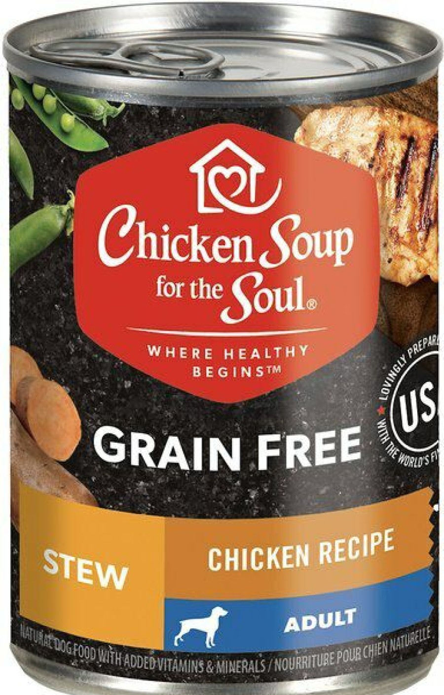 Wholesale * Reliable Quality Chicken Soup For The Soul Chicken Recipe Stew Grain-Free Canned Dog Food, 13-Oz, Case Of 12