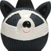 Online * Wholesale Hugglehounds Ruff-Tex Squeaky Dog Toy, Raccoon, Large