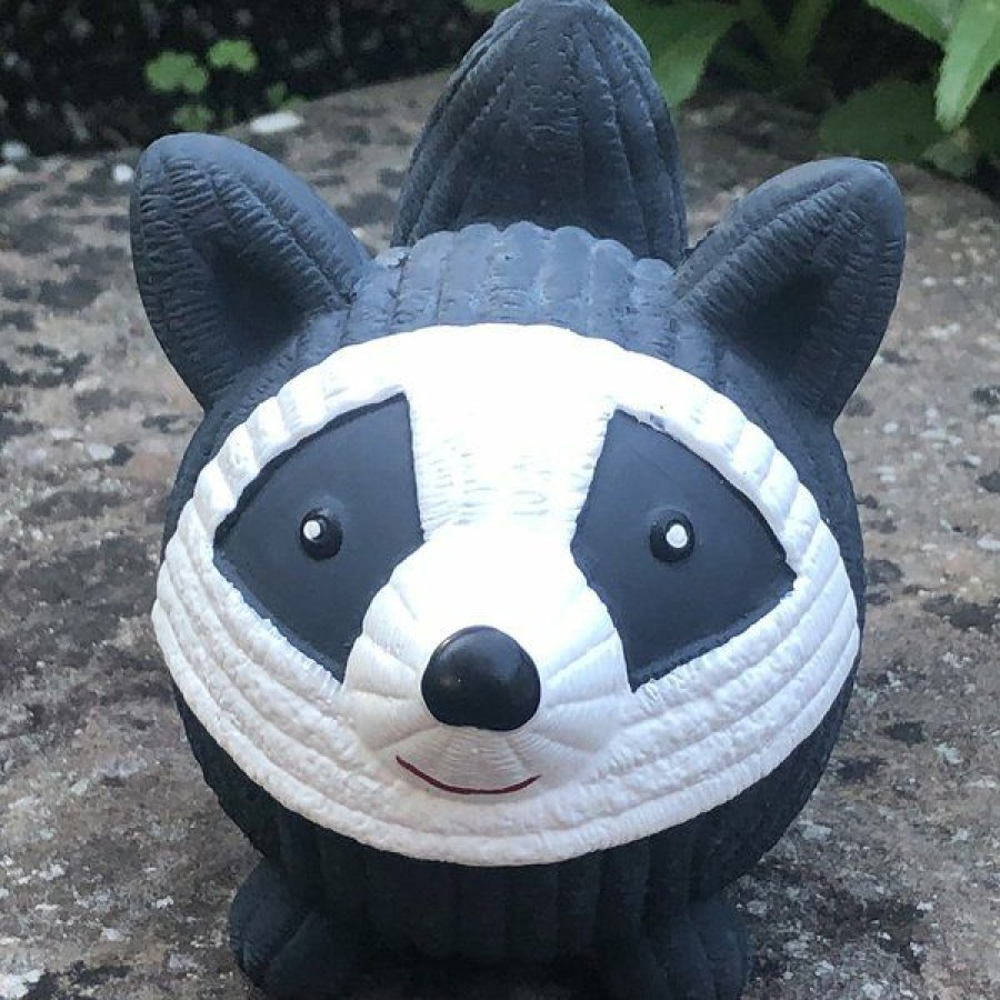 Online * Wholesale Hugglehounds Ruff-Tex Squeaky Dog Toy, Raccoon, Large