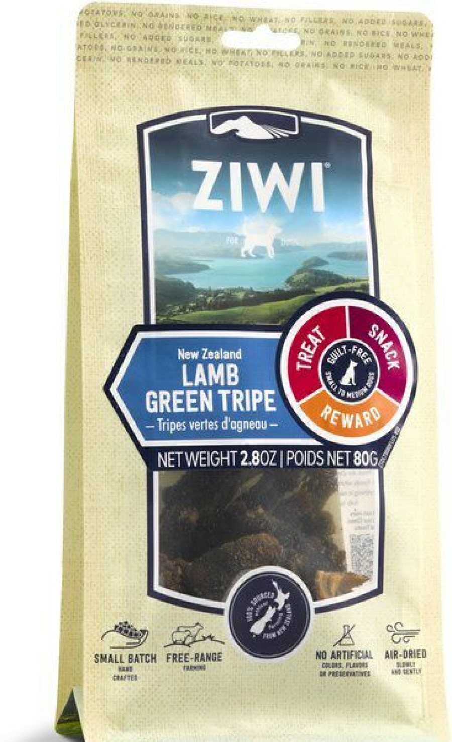 Online * Discount Store Ziwi Air-Dried Lamb Green Tripe Dog Chews, 2.8-Oz Bag