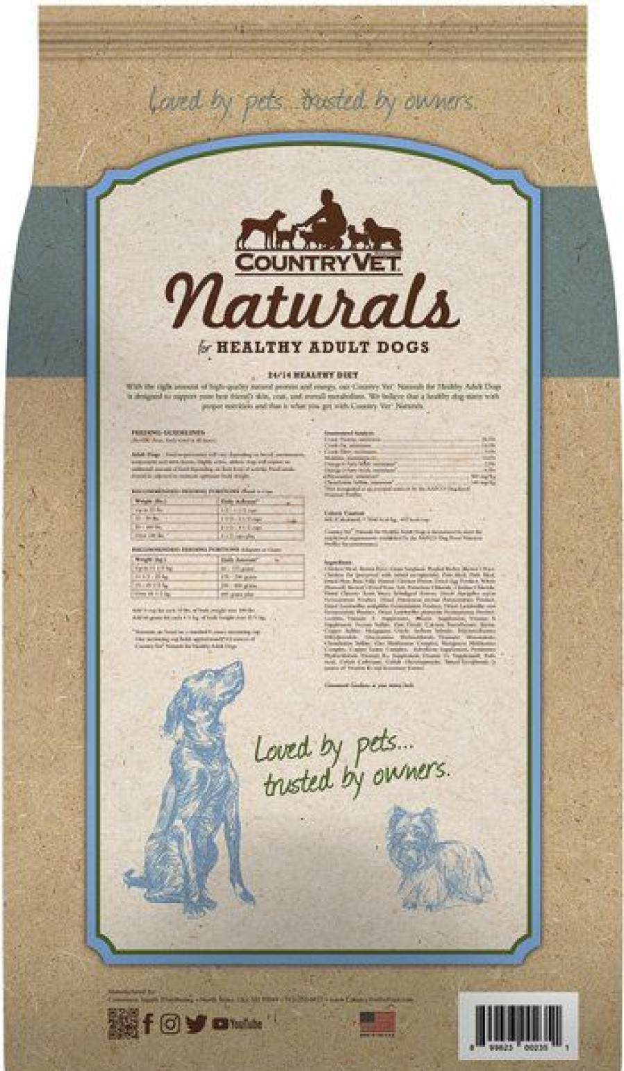 Clearance * Popular Country Vet Naturals 24/14 Healthy Diet Dry Dog Food