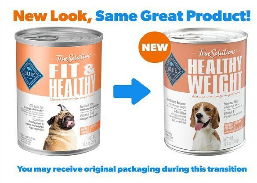 Best * Wholesale Blue Buffalo True Solutions Fit & Healthy Weight Control Formula Wet Dog Food, 12.5-Oz, Case Of 12