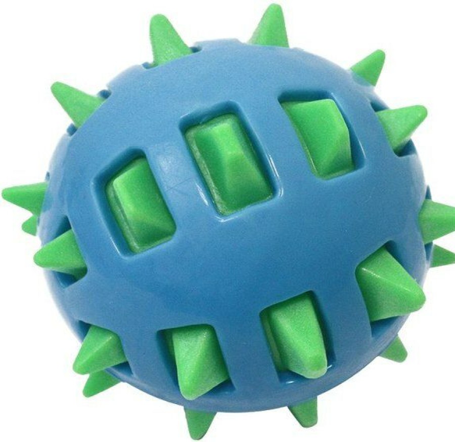 Clearance * Hot Sale Multipet Spike Tpr Ball Dog Toy, Color Varies