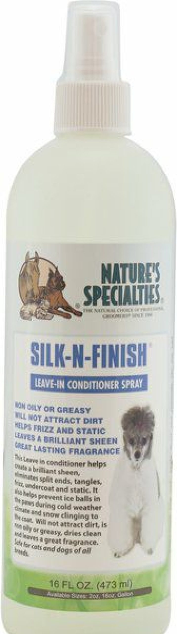 New * Natures Specialties Wholesale Nature'S Specialties Silk-N-Finish Leave-In Dog Conditioner Spray, 16-Oz Bottle