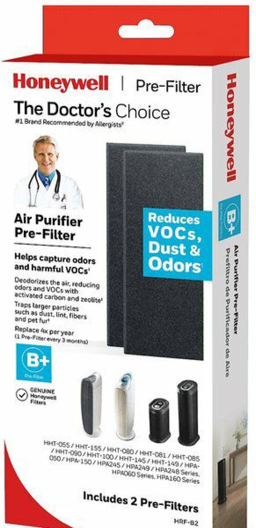 Best * Discount Honeywell Odor & Voc Reducing B+ Type Air Purifier Pre-Filter