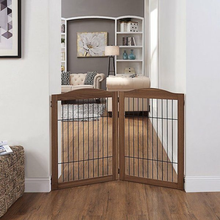 Online * Best Quality Unipaws 2-Panel Dog Gate Extension, Walnut