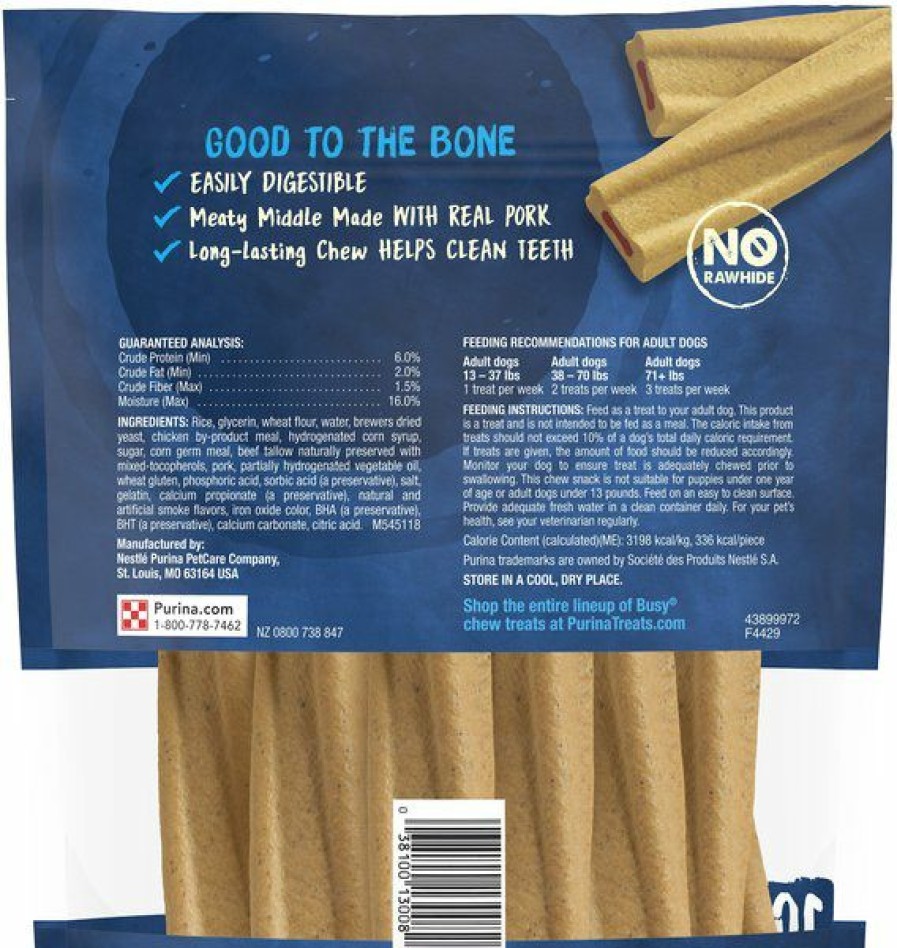 Best * 100% Guarantee Busy Bone With Real Meat Small/Medium Dog Treats