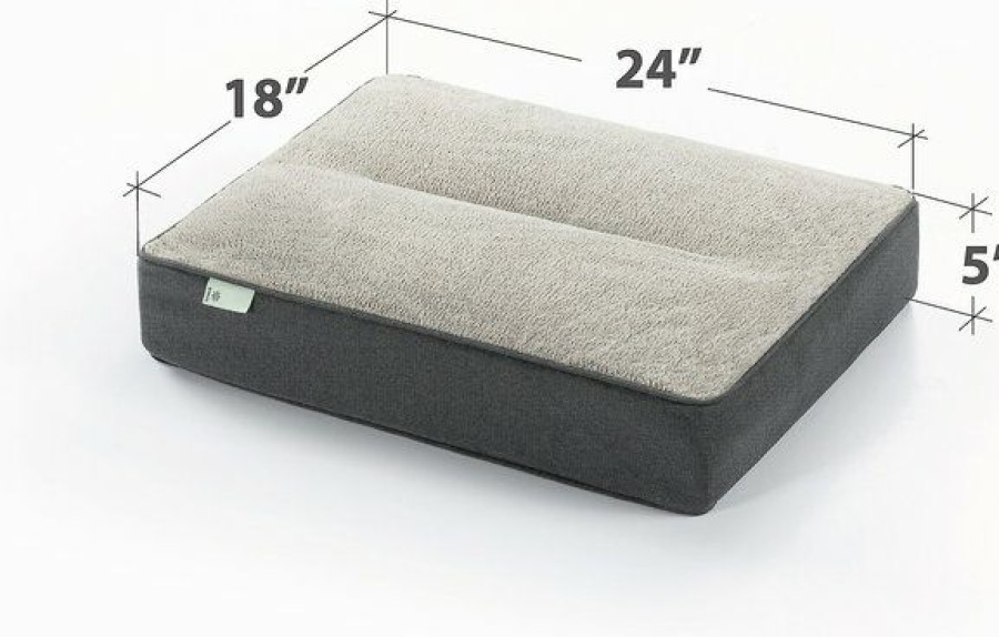 Online * Good Quality Zinus Ultraplush Green Tea Dog Bed, Grey, 5-In