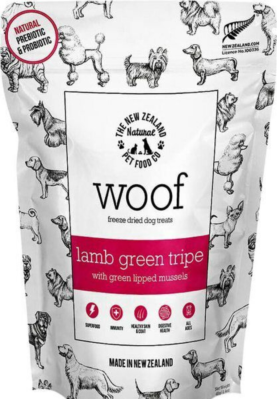 Online * 100% Guarantee The New Zealand Natural Pet Food Co. Woof Lamb Green Tripe Freeze-Dried Dog Treats, 1.4-Oz Bag