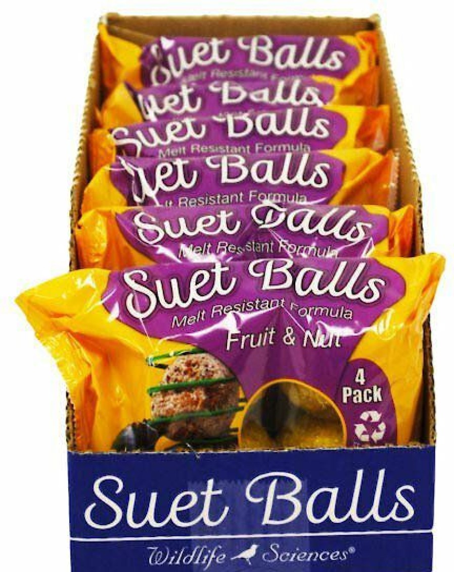 New * Hot Sale Wildlife Sciences Fruit & Nut Suet Balls Wild Bird Food, 6 Count