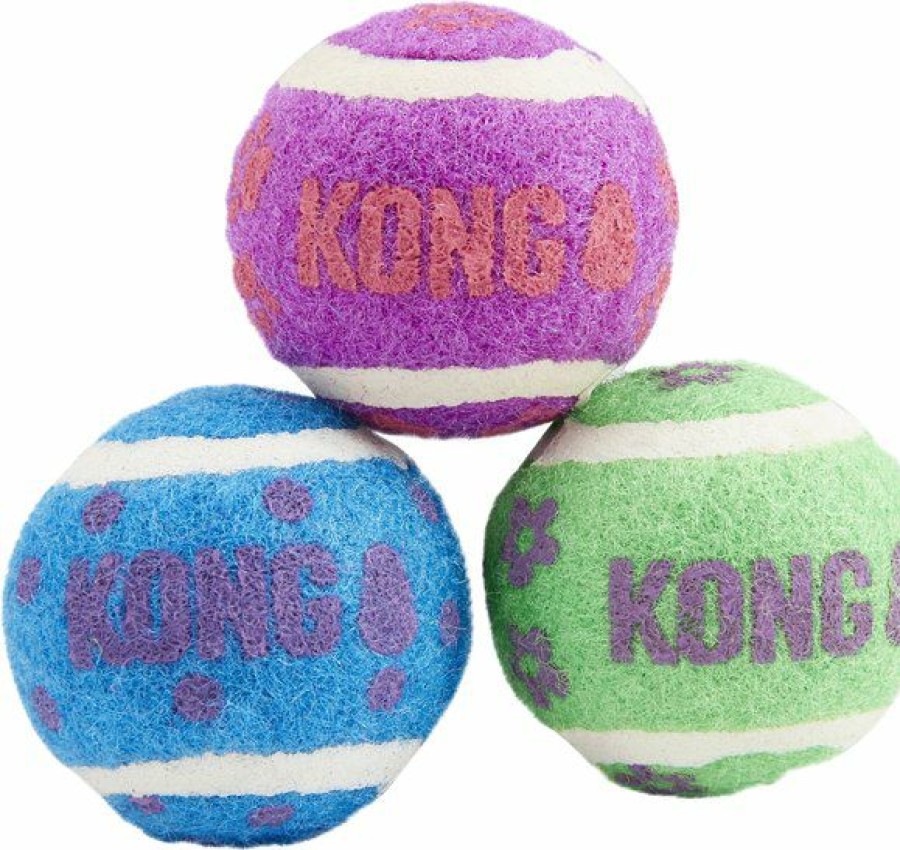 Best * Top Selling Kong Tennis Balls With Bells Cat Toy