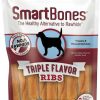 Best * 100% Guarantee Smartbones Triple Flavor Ribs Chicken, Beef & Pork Dog Treats, 10 Count