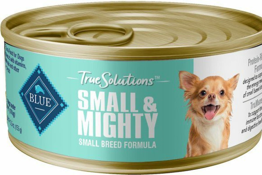 Wholesale * Best Sale Blue Buffalo True Solutions Small & Mighty Small Breed Formula Adult Wet Dog Food, 5.5-Oz Can, Case Of 24