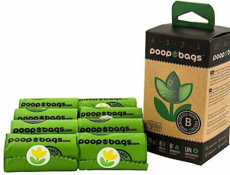 Clearance * Discount Store The Original Poop Bags Countdown Usda Certified Biobased Rolls, Green, Large, 120 Count