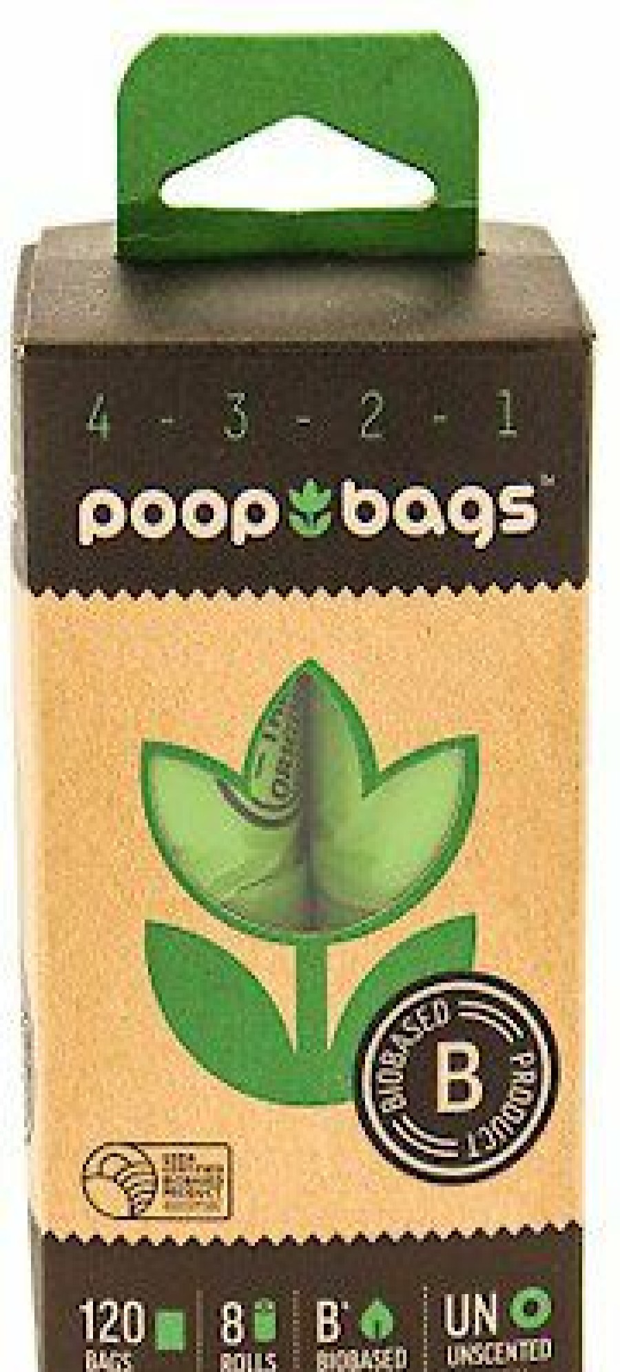 Clearance * Discount Store The Original Poop Bags Countdown Usda Certified Biobased Rolls, Green, Large, 120 Count