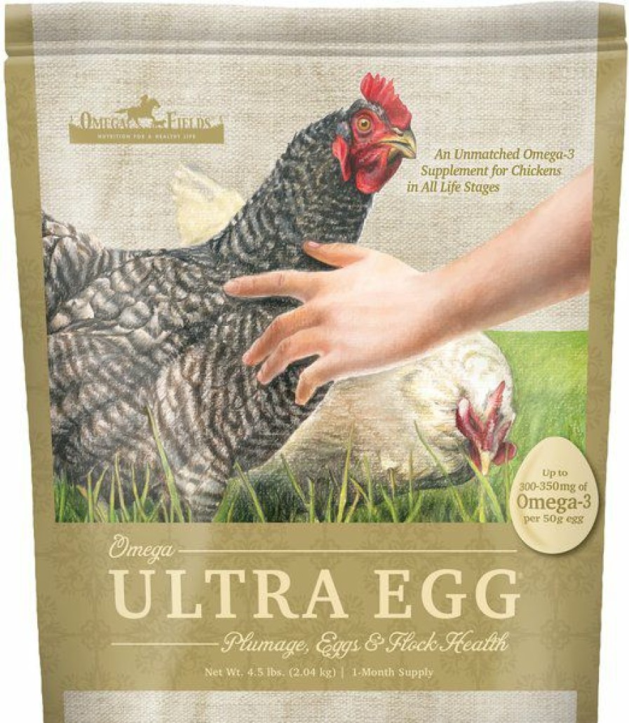 New * Best Sale Omega Fields Omega Ultra Egg Chicken Supplement, 4.5-Lb Bag