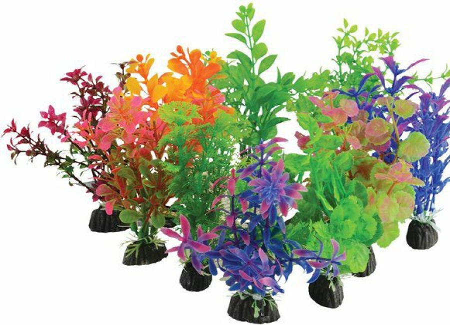 Best * Online Underwater Treasures Plant On Rock Mixed Fish Ornament, 10 Count