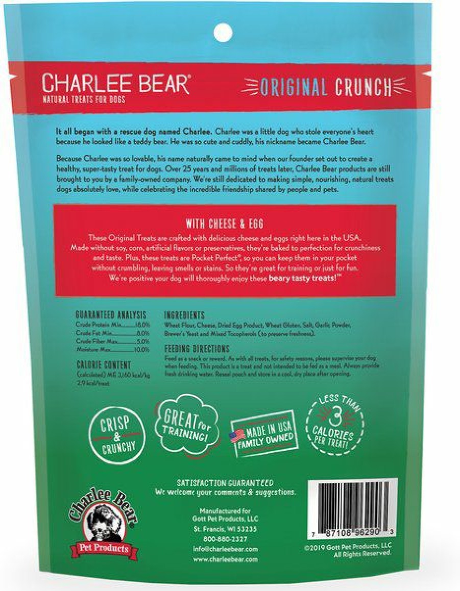 Online * Discount Charlee Bear Cheese & Egg Flavor Dog Treats