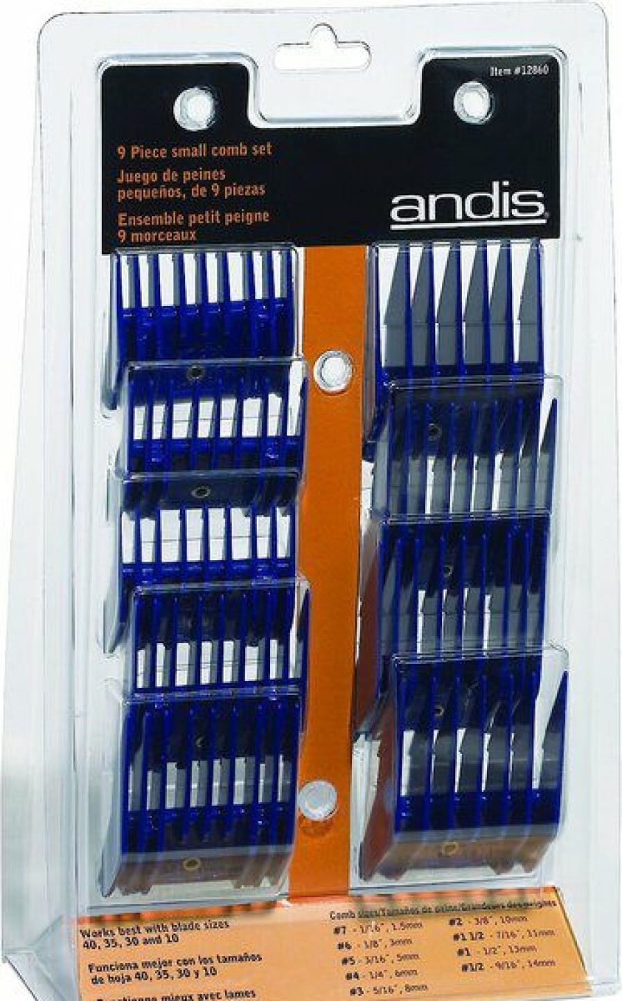 Wholesale * Good Quality Andis 9-Piece Small Comb Set